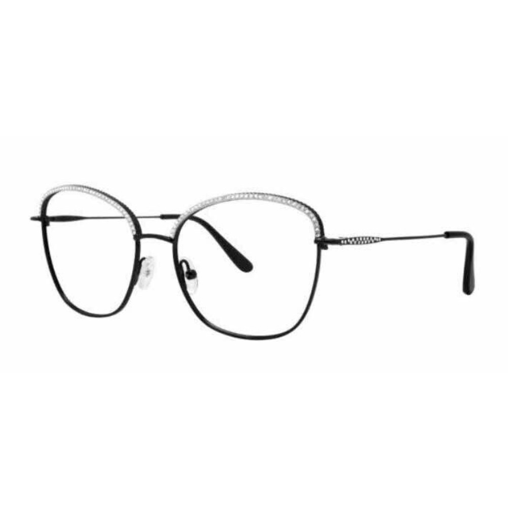 Authentic Caviar Eyeglasses Model 2407 Black w/Clear Crystals 54-17-130